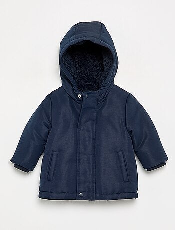 Parka à capuche intérieur moutonné