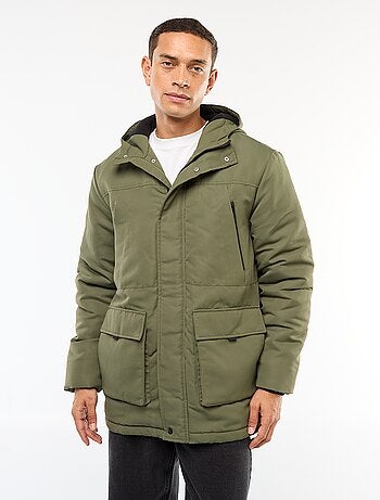 Parka à capuche mi-long