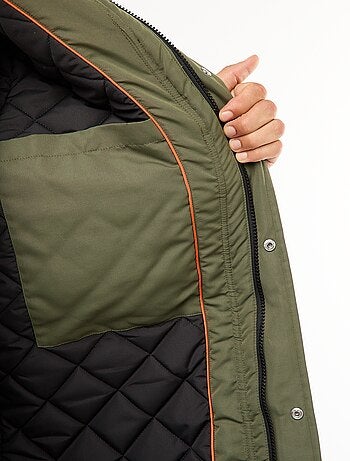Parka à capuche mi-long