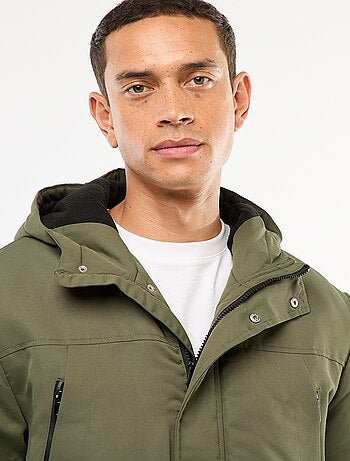 Parka à capuche mi-long