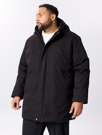 Parka à capuche uni