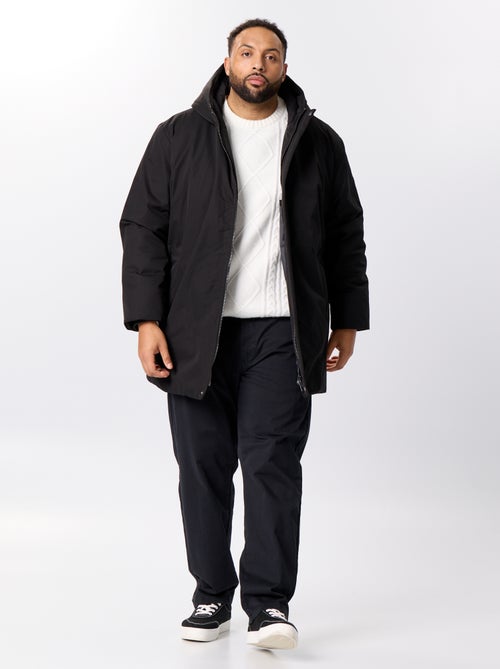 Parka à capuche uni - Kiabi