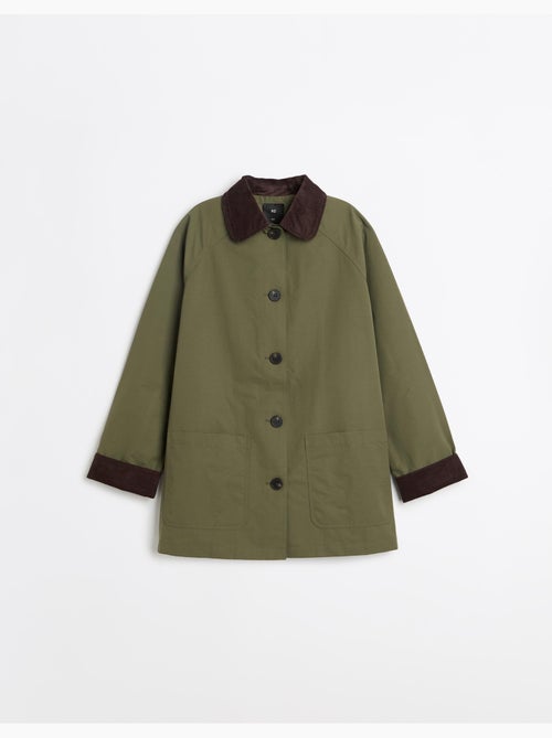 Parka avec col en velours côtelé, mo fashion - Kiabi