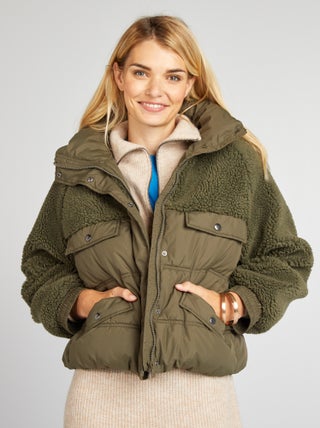 Parka bi-matière