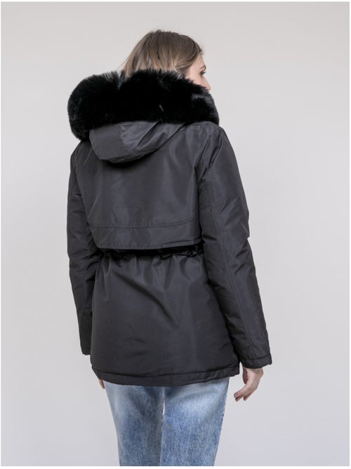 Parka ? capuche avec fausse fourrure USMAR - Kiabi