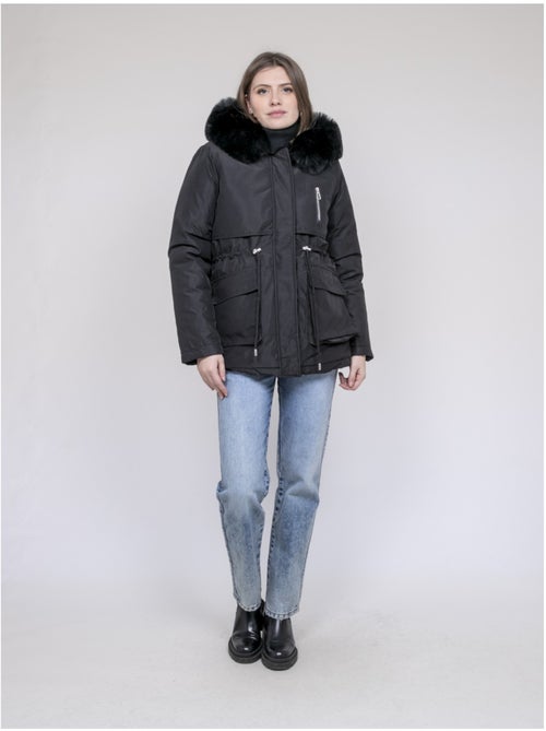 Parka ? capuche avec fausse fourrure USMAR - Kiabi