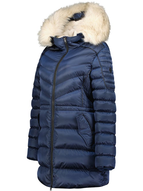 Parka cintrée à capuche fausse fourrure destineak – canadian peak - Kiabi