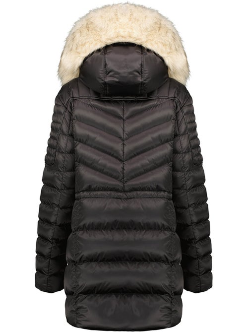 Parka cintrée à capuche fausse fourrure destineak – canadian peak - Kiabi