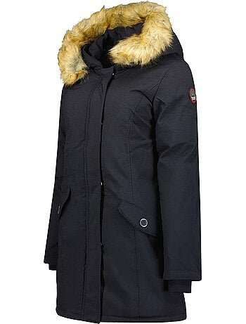 Parka cintrée à capuche fausse fourrure dinastipeak – canadian peak