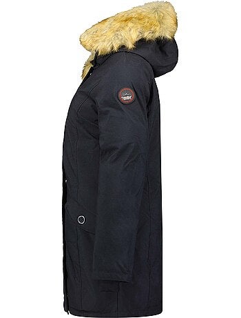 Parka cintrée à capuche fausse fourrure dinastipeak – canadian peak
