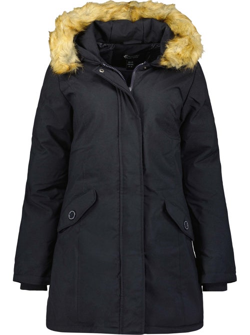Parka cintrée à capuche fausse fourrure dinastipeak – canadian peak - Kiabi