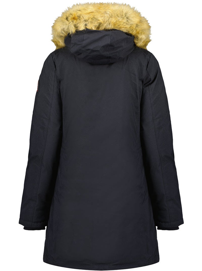 Parka cintrée à capuche fausse fourrure dinastipeak – canadian peak Bleu marine - Kiabi