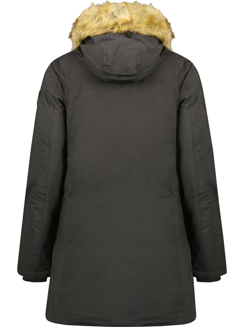 Parka cintrée à capuche fausse fourrure dinastipeak – canadian peak Gris foncé - Kiabi