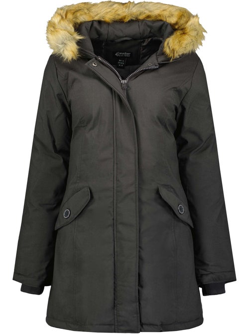 Parka cintrée à capuche fausse fourrure dinastipeak – canadian peak - Kiabi