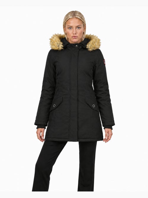 Parka cintrée à capuche fausse fourrure dinastipeak – canadian peak - Kiabi
