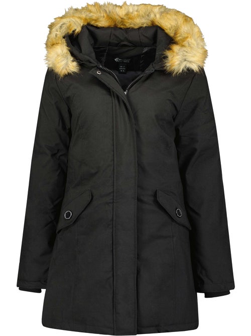 Parka cintrée à capuche fausse fourrure dinastipeak – canadian peak - Kiabi