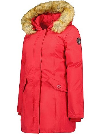 Parka cintrée à capuche fausse fourrure dinastipeak – canadian peak