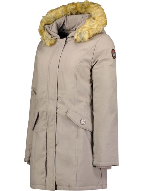 Parka cintrée à capuche fausse fourrure dinastipeak – canadian peak - Kiabi