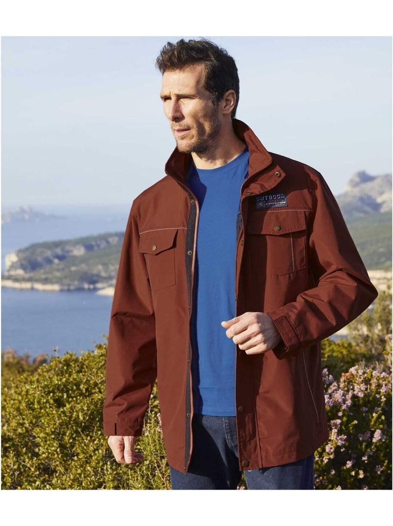 Parka Coupe-Vent Multipoche - Atlas For Men Rouge brique - Kiabi