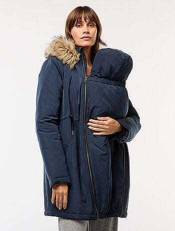 Parka de maternité avec détail de portage