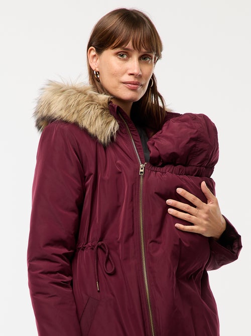 Parka de maternité avec détail de portage - Kiabi