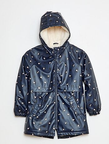 Parka déperlante à capuche entièrement doublée