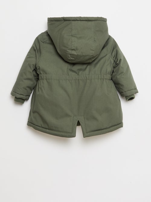 Parka déperlante à capuche - Kiabi