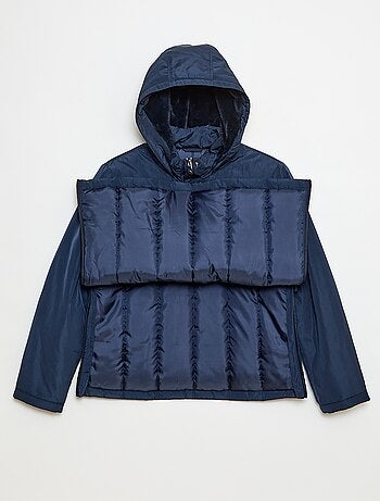 Parka déperlante avec capuche fourrée - collection facile à enfiler