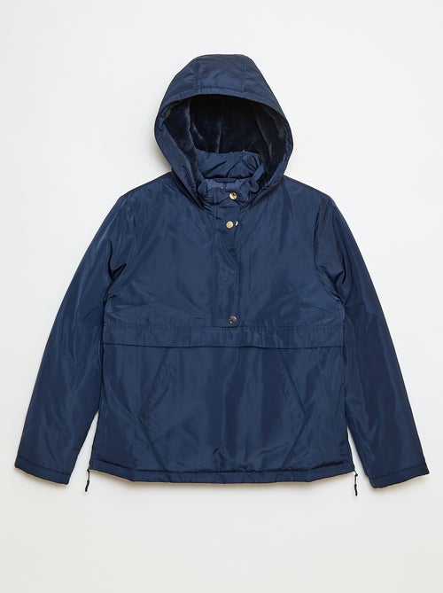 Parka déperlante avec capuche fourrée - collection facile à enfiler - Kiabi