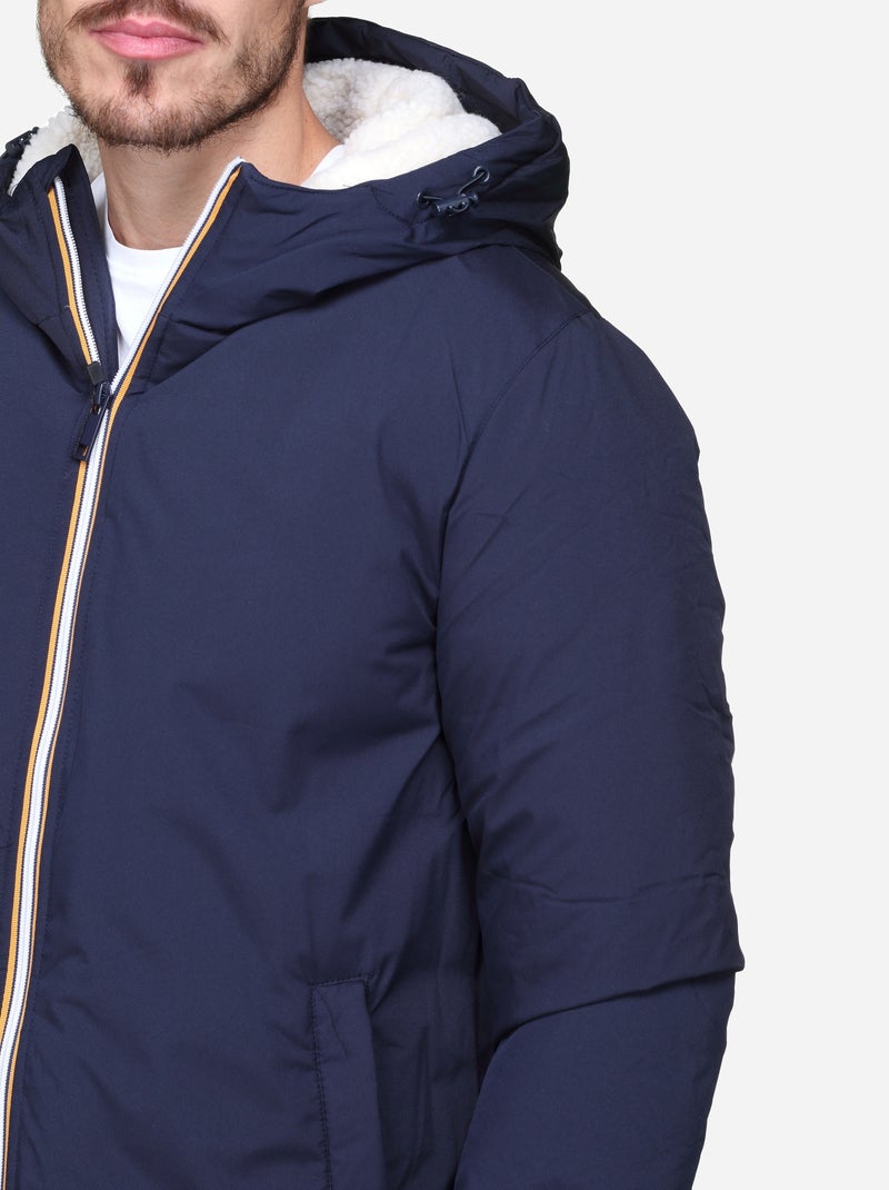 Parka doublée - Mentex Bleu foncé - Kiabi