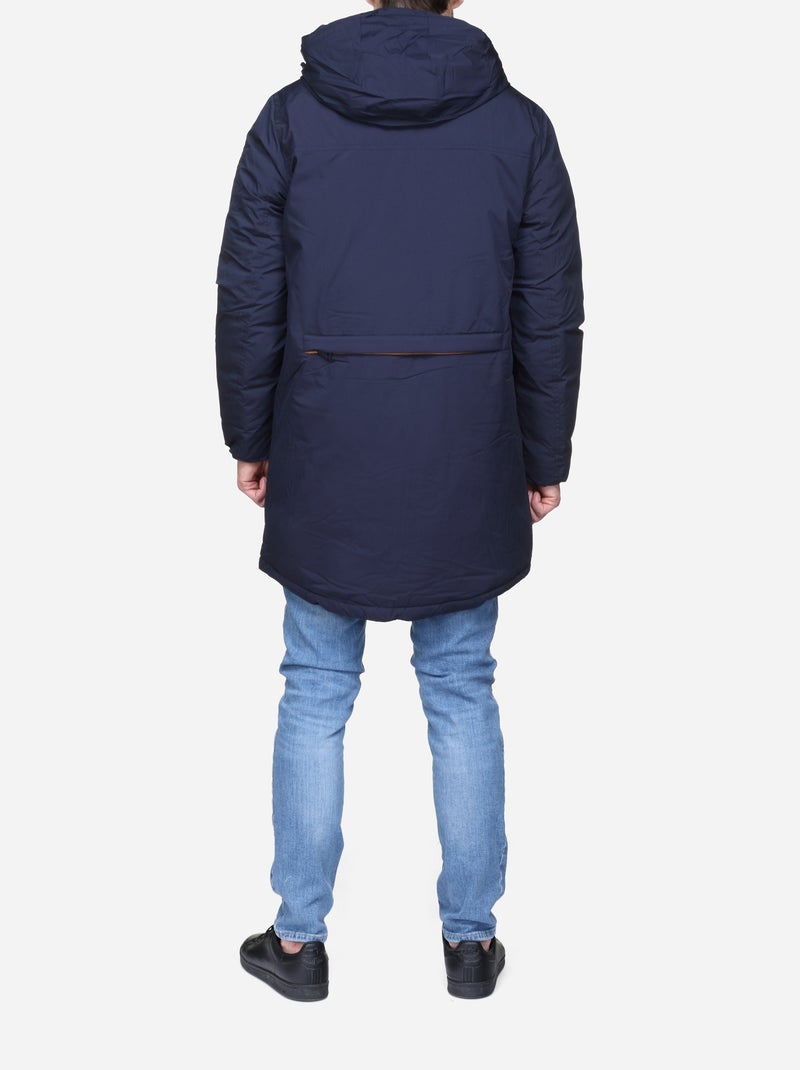 Parka doublée - Mentex Bleu foncé - Kiabi