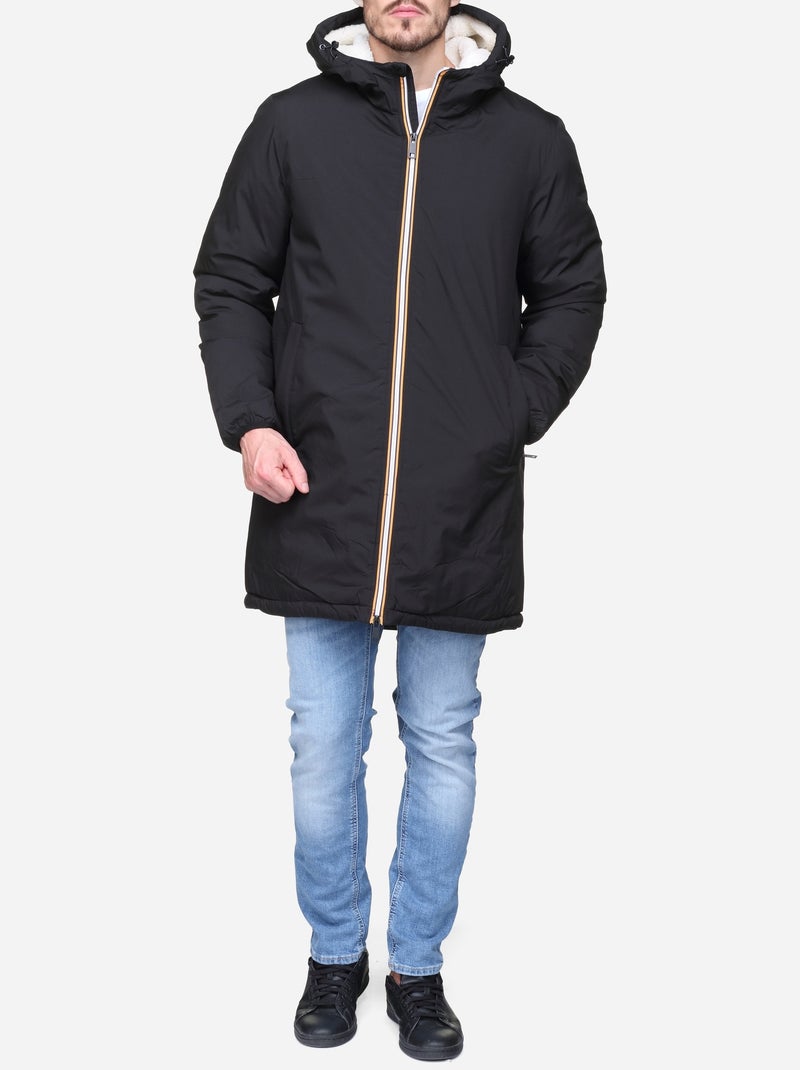 Parka doublée - mentex Noir - Kiabi