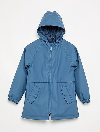 Parka doublée effet moutonné