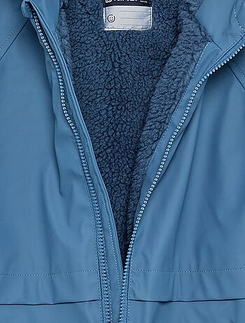 Parka doublée effet moutonné