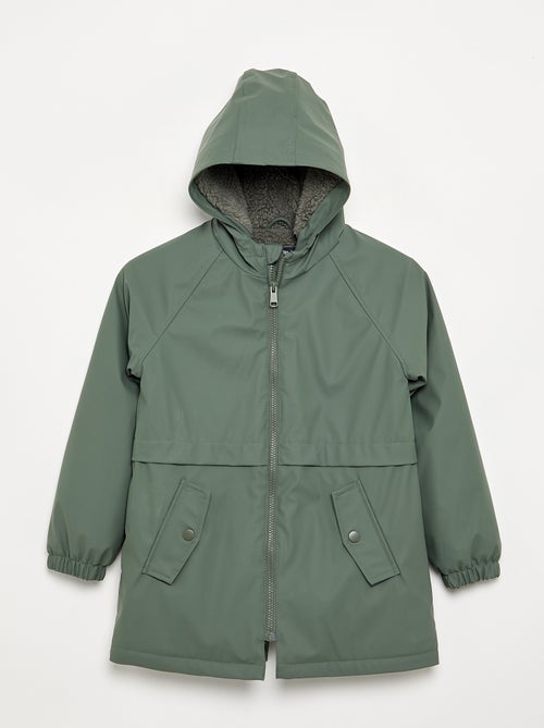 Parka doublée effet moutonné - Kiabi