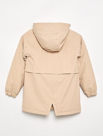 Parka doublée en fausse fourrure