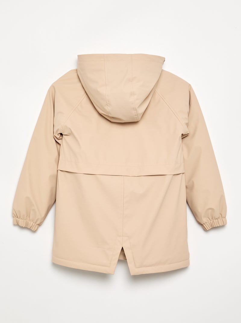 Parka doublée en fausse fourrure Beige - Kiabi