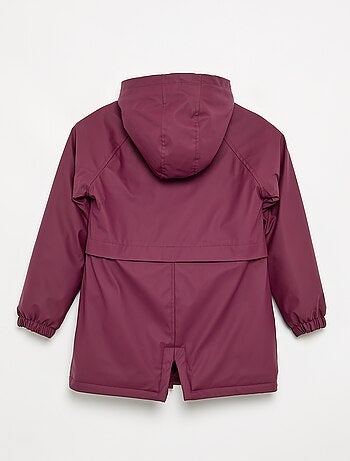 Parka doublée en fausse fourrure