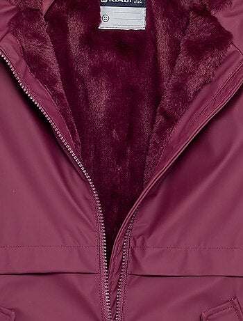 Parka doublée en fausse fourrure