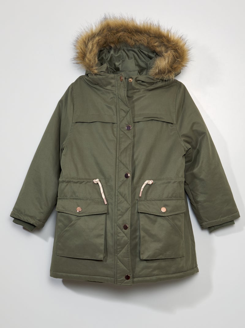 Parka + doudoune 3-en-1 Kaki - Kiabi