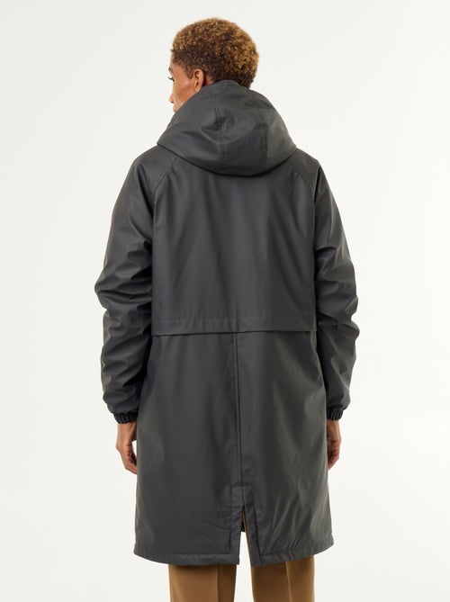 Parka droite doublée en fausse fourrure - Kiabi Parka droite doublée en fausse fourrure - Kiabi