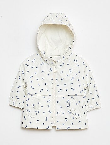 Parka en caoutchouc à capuche