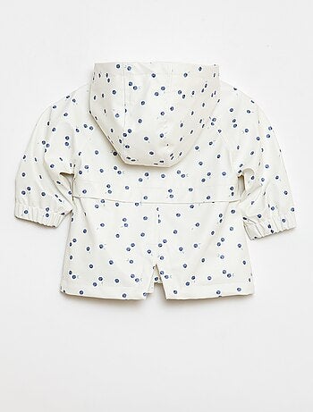 Parka en caoutchouc à capuche