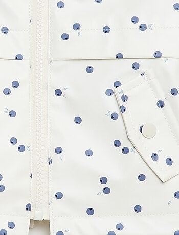 Parka en caoutchouc à capuche