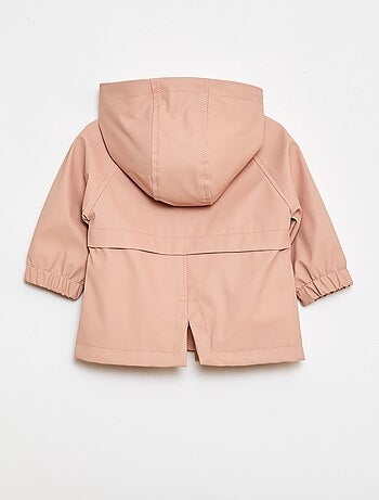 Parka en caoutchouc à capuche