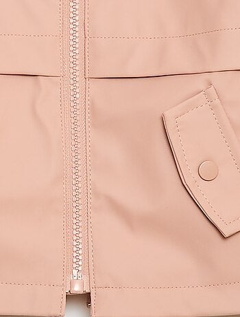 Parka en caoutchouc à capuche