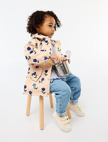 Parka en caoutchouc à capuche