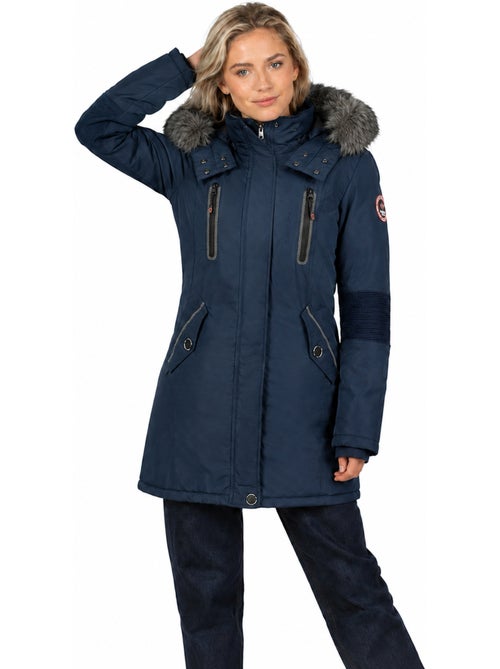 Parka épaisse à capuche fausse fourrure camilly – canadian peak - Kiabi