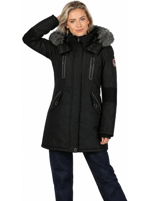 Parka épaisse à capuche fausse fourrure camilly – canadian peak - Kiabi