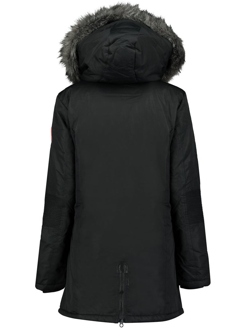 Parka épaisse à capuche fausse fourrure camilly – canadian peak Noir - Kiabi